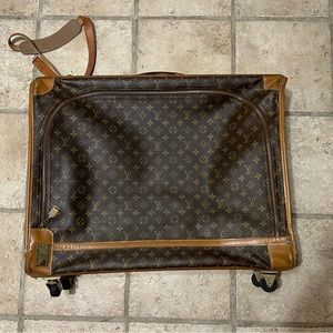 Vintage Louis Vuitton Soft Sided Suitcase w/side zipper opening